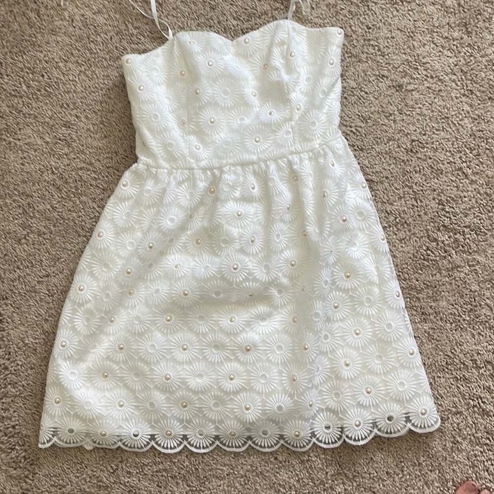 Lilly Pulitzer white lace dress